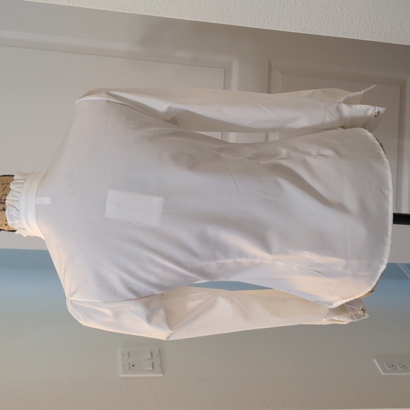 NWOT Vintage Style Victorian Pleated Button Down Shirt Long Sleeve - Picture 8 of 11